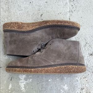 Birkenstock Milton, gray suede shoes/boots